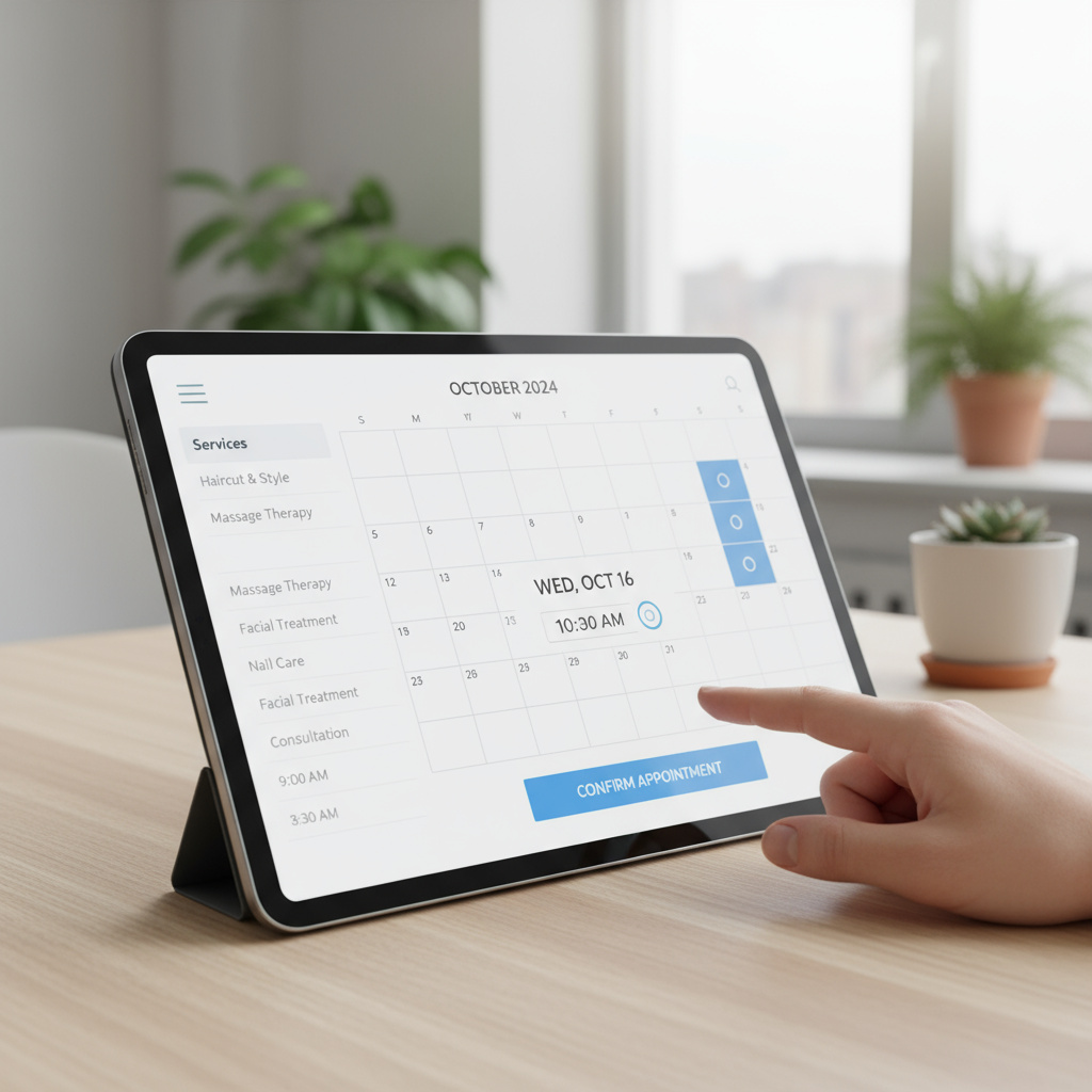 Terminplanung auf Tablet